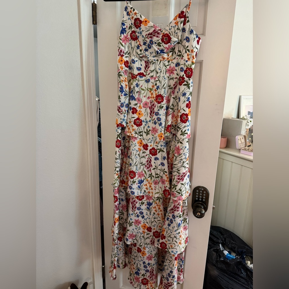 Maxi tiered floral dress